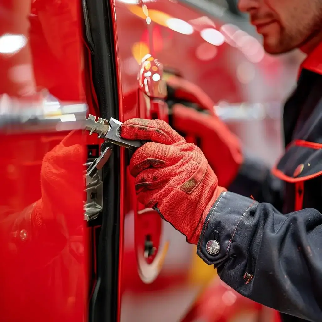 schlüsseldienst öffnet das auto